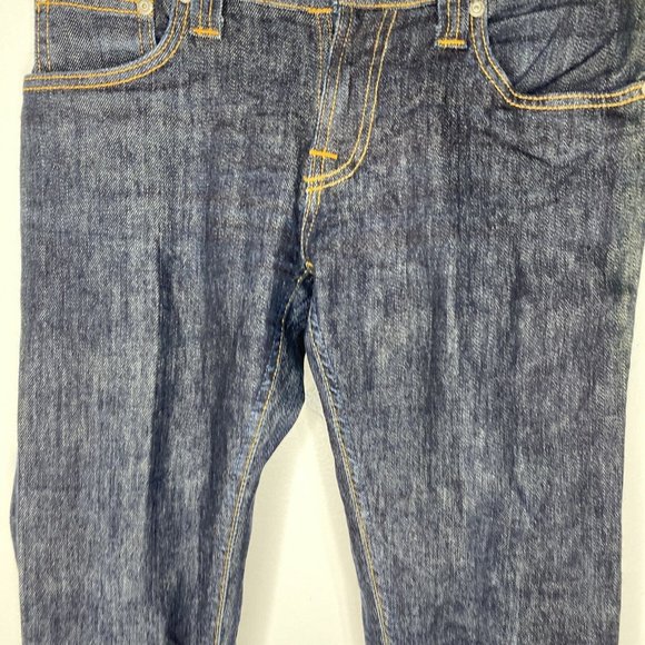 NUDIE Jeans CO Tight LOng John Blue Jeans Men's 26 x 34 Organic Stretch Denim - Picture 2 of 11